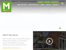 Tablet Screenshot of milhaus.com